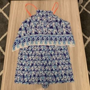 NTW Lilly Pulitzer Celyn Romper Get Trunky Romper
